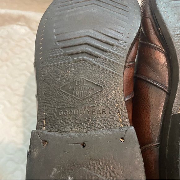 Vtg Mason USA Mens Sz 8.5 D Leather Work Ankle Lace Up Chukka Boots FAIR No Slip - Picture 13 of 13